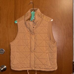 CALIA by Carrie Underwood Quilted Tan Vest